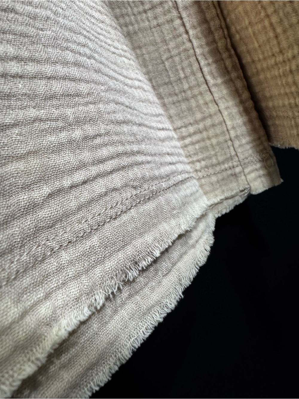 Zenana Outfitters Beige Wide-Leg Gauze Pants - Picture 3 of 6